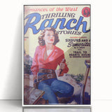Sixguns and a Señorita - Vintage Western Magazine Cover Art