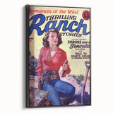 Sixguns and a Señorita - Vintage Western Magazine Cover Art