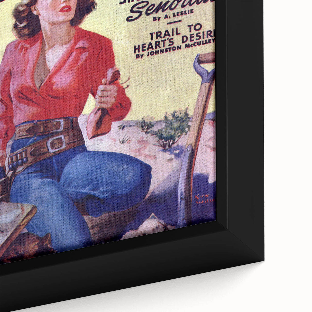 Sixguns and a Señorita - Vintage Western Magazine Cover Art