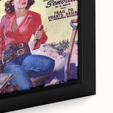 Sixguns and a Señorita - Vintage Western Magazine Cover Art