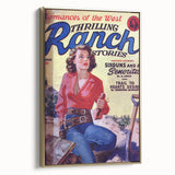 Sixguns and a Señorita - Vintage Western Magazine Cover Art