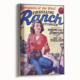 Sixguns and a Señorita - Vintage Western Magazine Cover Art