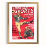 Pigskin Pressure - Vintage Sports Magazine Cover Wall Art