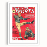 Pigskin Pressure - Vintage Sports Magazine Cover Wall Art