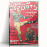 Pigskin Pressure - Vintage Sports Magazine Cover Wall Art