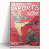 Pigskin Pressure - Vintage Sports Magazine Cover Wall Art