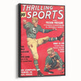 Pigskin Pressure - Vintage Sports Magazine Cover Wall Art