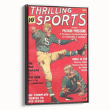 Pigskin Pressure - Vintage Sports Magazine Cover Wall Art