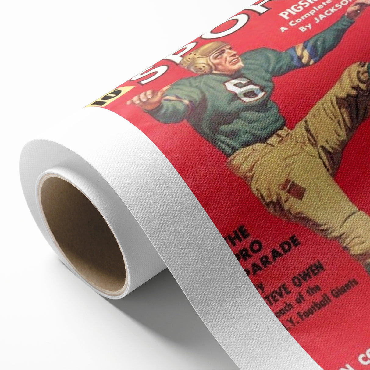 Pigskin Pressure - Vintage Sports Magazine Cover Wall Art