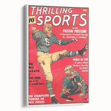 Pigskin Pressure - Vintage Sports Magazine Cover Wall Art