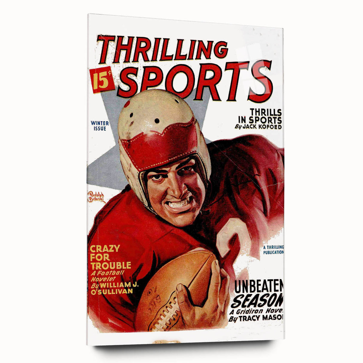 Crazy for Trouble - Vintage Sports Magazine Cover Wall Art