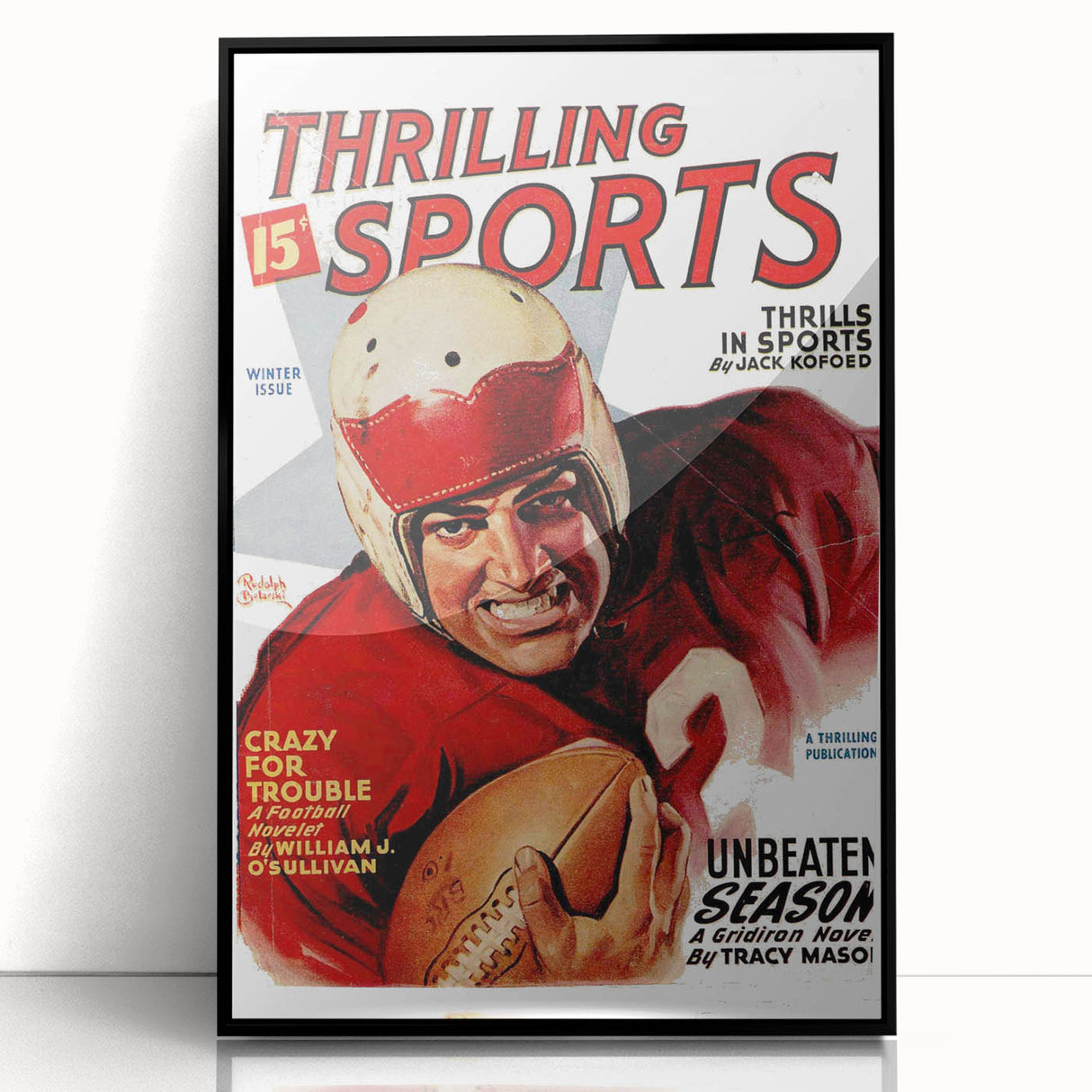 Crazy for Trouble - Vintage Sports Magazine Cover Wall Art