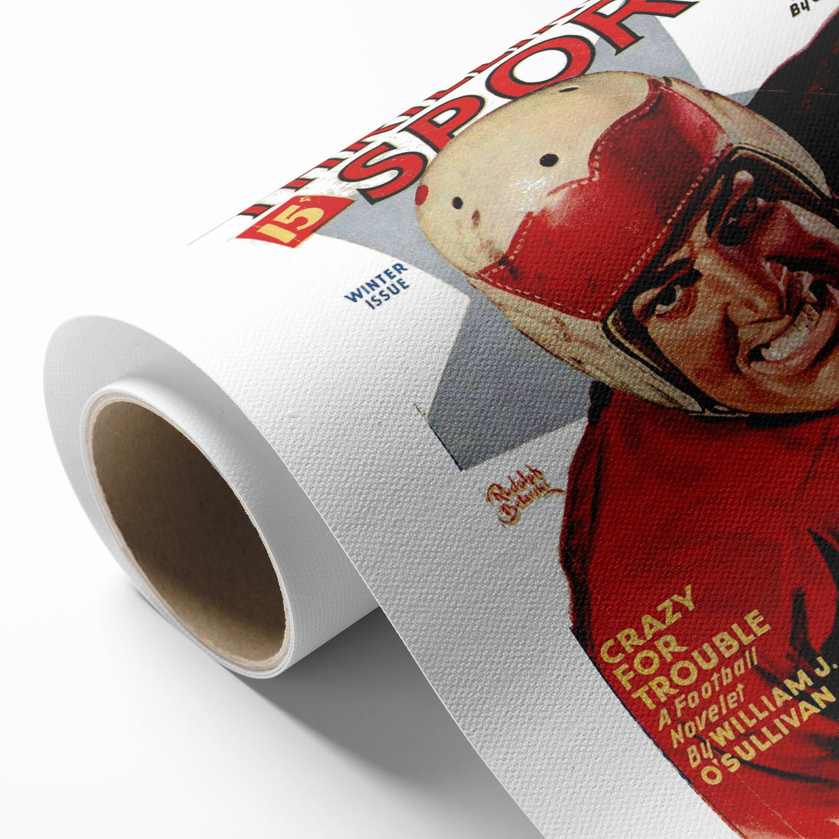 Crazy for Trouble - Vintage Sports Magazine Cover Wall Art