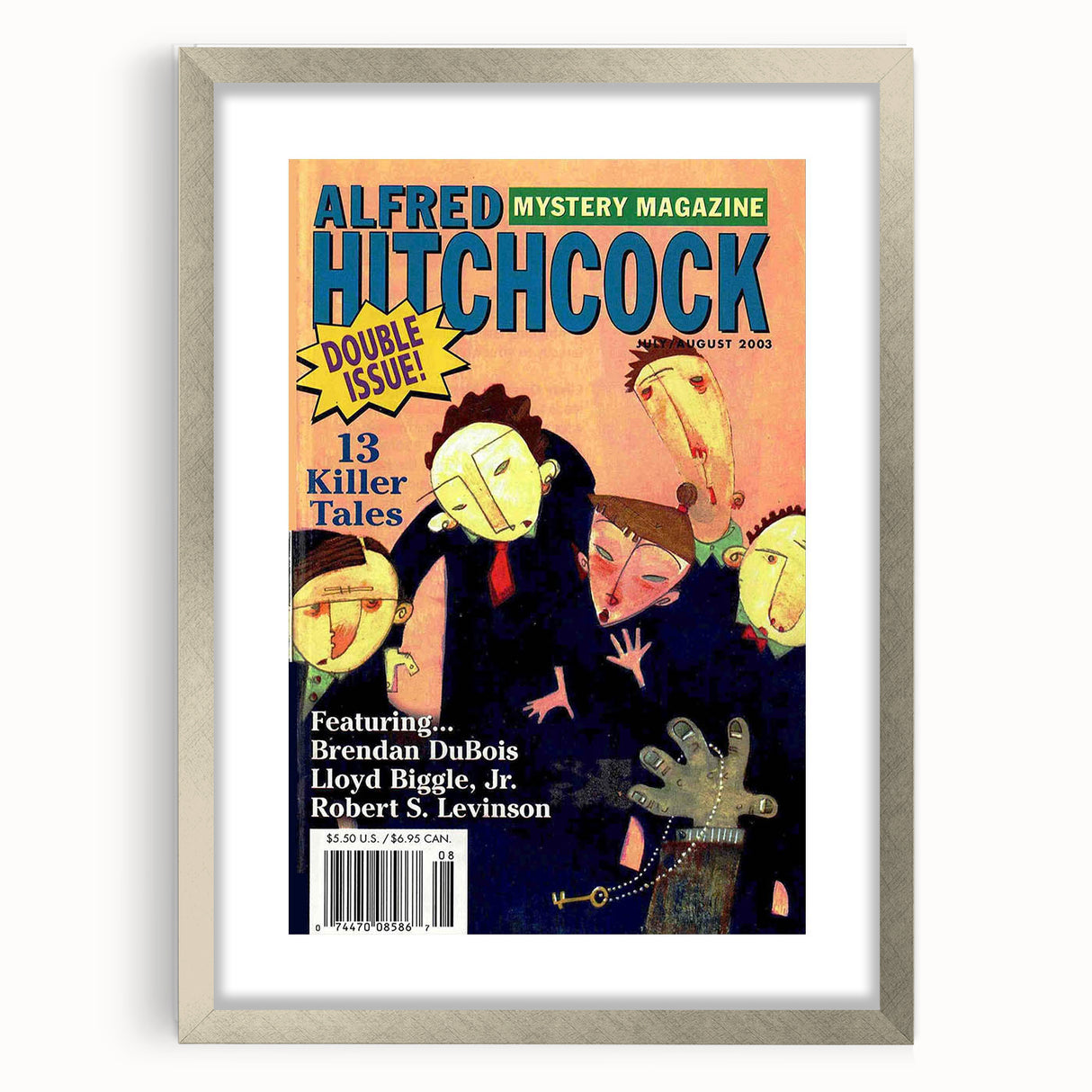 Vintage Magazine Cover Art - Alfred Hitchcock’s Mystery Magazine