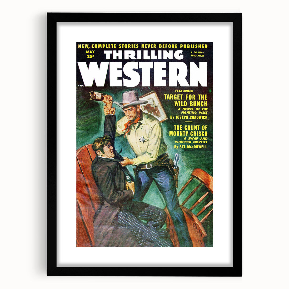Target for the Wild Bunch - Vintage Western Magazine Cover Art