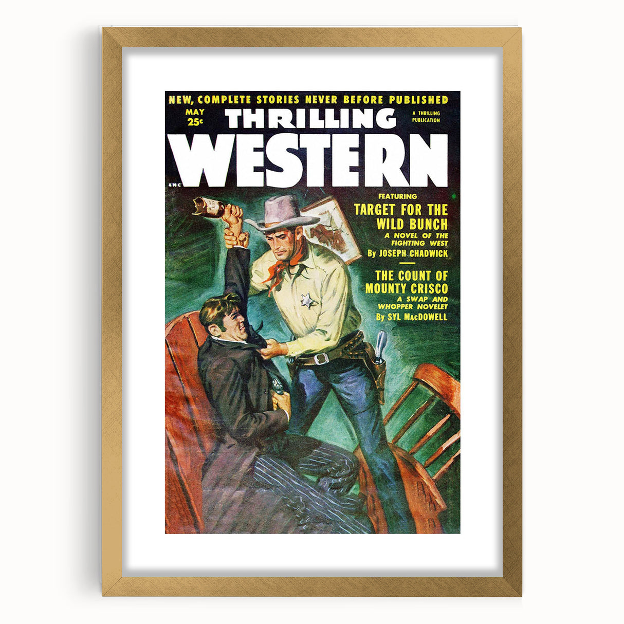 Target for the Wild Bunch - Vintage Western Magazine Cover Art