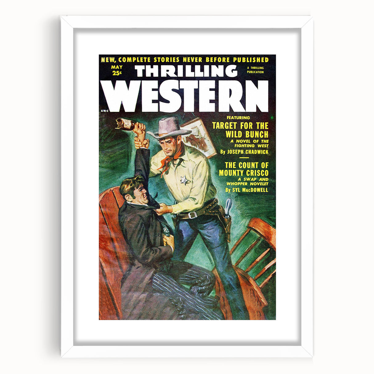 Target for the Wild Bunch - Vintage Western Magazine Cover Art