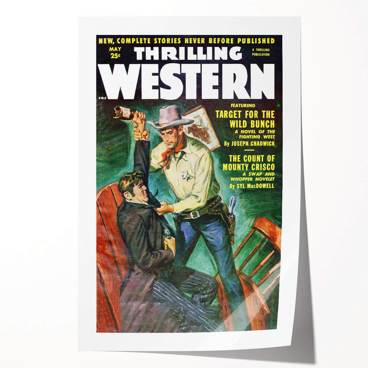 Target for the Wild Bunch - Vintage Western Magazine Cover Art