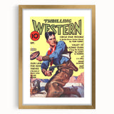 Circle Star Trouble - Vintage Western Magazine Cover Art