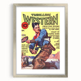 Circle Star Trouble - Vintage Western Magazine Cover Art