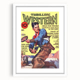 Circle Star Trouble - Vintage Western Magazine Cover Art