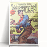 Circle Star Trouble - Vintage Western Magazine Cover Art