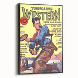 Circle Star Trouble - Vintage Western Magazine Cover Art