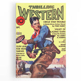 Circle Star Trouble - Vintage Western Magazine Cover Art