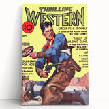 Circle Star Trouble - Vintage Western Magazine Cover Art