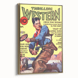 Circle Star Trouble - Vintage Western Magazine Cover Art