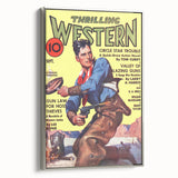 Circle Star Trouble - Vintage Western Magazine Cover Art