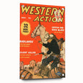 Vintage Magazine Cover Art – Western Action Classic Print