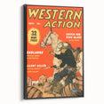 Vintage Magazine Cover Art – Western Action Classic Print