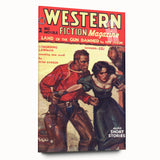 Vintage Magazine Cover Art – Western Fiction Classic Print