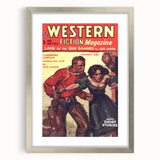 Vintage Magazine Cover Art – Western Fiction Classic Print