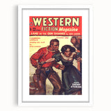 Vintage Magazine Cover Art – Western Fiction Classic Print