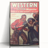 Vintage Magazine Cover Art – Western Fiction Classic Print