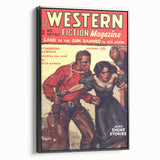 Vintage Magazine Cover Art – Western Fiction Classic Print
