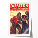 Vintage Magazine Cover Art – Western Fiction Classic Print