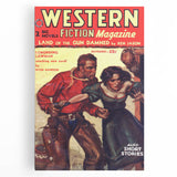 Vintage Magazine Cover Art – Western Fiction Classic Print