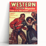 Vintage Magazine Cover Art – Western Fiction Classic Print