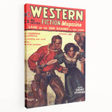 Vintage Magazine Cover Art – Western Fiction Classic Print