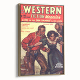Vintage Magazine Cover Art – Western Fiction Classic Print