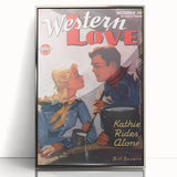 Vintage Magazine Cover Art – Western Love Classic Romance Print