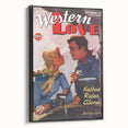 Vintage Magazine Cover Art – Western Love Classic Romance Print