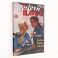 Vintage Magazine Cover Art – Western Love Classic Romance Print