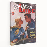 Vintage Magazine Cover Art – Western Love Classic Romance Print