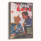 Vintage Magazine Cover Art – Western Love Classic Romance Print