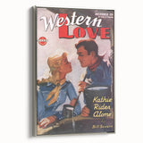 Vintage Magazine Cover Art – Western Love Classic Romance Print