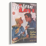 Vintage Magazine Cover Art – Western Love Classic Romance Print